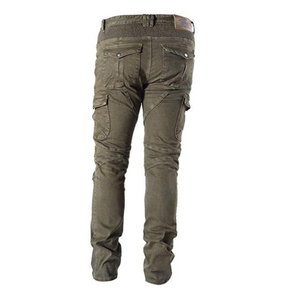 D-Ride Moto Army Green CE-Approved Breathable Quick-Dry Protective Biker Jeans for Motorcycling Detachable Knee Hip Pads All - Product Image 3