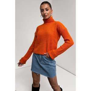 Suéter de Punto Casual con Cuello Alto y Textura a Rayas - Product Image 2