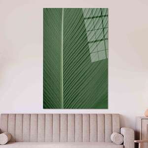 Serenidad Botánica: Impresión en Lienzo para una Decoración Elegante del Hogar, ARTE EN VIDRIO TEMPLADO - Product Image 1