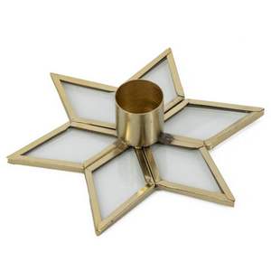 Porte-bougie moderne en fil métallique, pyramide géométrique, grand chandelier pour centre de table de mariage, décoration d'intérieur - Product Image 4