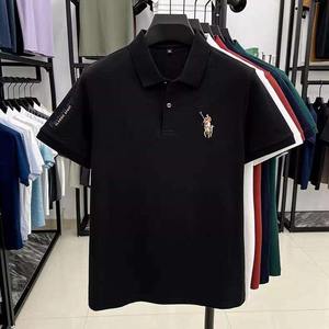 Jersey clásico informal ajustado para hombre para Polo Diseño de patrón de algodón sólido para marca Teñido liso para pedidos a granel - Product Image 2