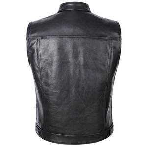 Blouson aviateur en cuir d'hiver vintage pour hommes design personnalisé Gilet de moto respirant et réversible de haute qualité - Product Image 6