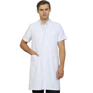 เสื้อคลุมสำหรับห้องแล็บที่นุ่มลื่นสำหรับผู้หญิงผู้ชายเสื้อโค้ทให้คำปรึกษาป้องกันไฟฟ้าสถิตย์สำหรับโรงพยาบาลฤดูร้อน - Product Image 6