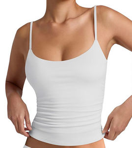 เสื้อกล้ามกีฬาผ้าฝ้าย100% ลูกไม้ระบายอากาศได้สำหรับผู้หญิงพิมพ์ลายสัตว์สำหรับยิมออกกำลังกายโยคะฟิตเนส - Product Image 3