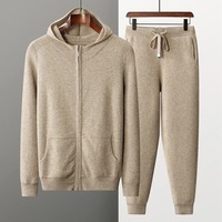 AGAMI SPORTS Ensemble de survêtement pour homme, sweat-shirt et pantalon de survêtement, 100% coton, poids lourd 240g, écologique, respirant, pour l'hiver