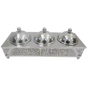 Assured quality casserole dish with Arabic callipraphy engraving stand fantastic buffet beautifully crafted by KHOOSI OVERSEAS - Product Image 1