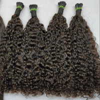 Extensions de cheveux brésiliens naturels ondulés Remy 12A de qualité supérieure, tissage double trame, kératine collée, cheveux bruts d'un seul donneur