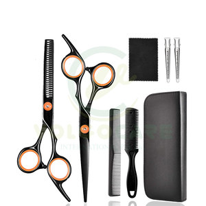 Juego de adelgazamiento de cabello profesional, tijeras de peluquero de 5,5 pulgadas con hoja de acero inoxidable, punta roma afilada, hoja recta de peluquería - Product Image 5