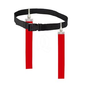 Red and Black Football Flag Belts Set for Competition Professional <b>Training</b> <b>Equipment</b> for Youth and Adult Teams - Product Image 1