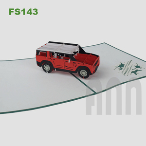 Tarjeta de Felicitación Pop-up 3D Personalizada ANN HANDICRAFT FS143, Impresión Offset, Regalo, Recuerdo, Arte en Papel Landrover, Tarjetas de Invitación - Product Image 6