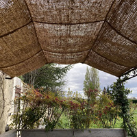 Prix bon marché voile d'ombrage en fibre de noix de coco pour pare-soleil extérieur voile de pare-soleil en coco naturel