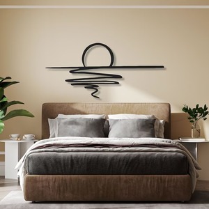 ศิลปะตกแต่งผนังเหล็กแบบพระอาทิตย์ตกดินสำหรับห้องโถงเลานจ์หรือห้องนั่งสมาธิ - Product Image 3