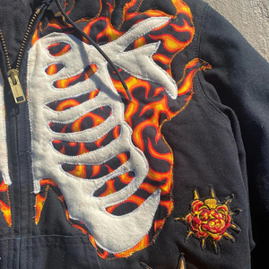 Nouvel arrivage de sweat à capuche imprimé personnalisé en éponge française à l'acide Streetwear sweat à capuche lourd imprimé bouffant - Product Image 5