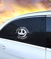 Autocollant en vinyle de luxe écologique imprimé UV, découpé sur mesure, imperméable, amovible, pour pare-brise de voiture, avec garantie de 5 ans