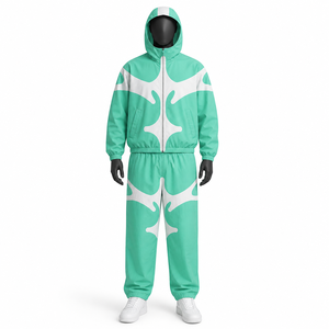 Wholesale Nylon Zip-Up Training Jogging Suits Plus Size Streetwear Polyester Windbreaker for Spring Spring Season <b>Tracksuit</b> - Product Image 1