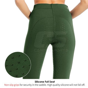 Jodhpur et culottes avec logo personnalisé vente en gros de culottes d'équitation pour femmes pantalon équestre extensible avec poignée - Product Image 2