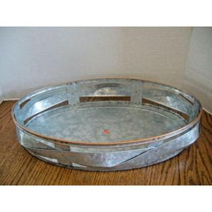 Extra Large Premium Galvanized Serving Tray with Customized Shape & Size Serving Tray Use <b>for</b> Home <b>Kitchen</b> Store <b>Item</b> - Product Image 3