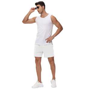 Short vierge pour hommes Logo personnalisé Polyester Gym Mesh Sports Athlétique Running Fitness Beach Basketball Jogger Short ample pour hommes - Product Image 4