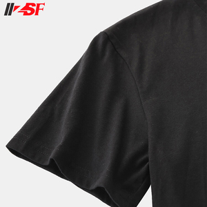 T-shirt décontracté pour homme, mode estivale, manches courtes, col uni, écologique, séchage rapide, respirant, coton/polyester, anti-plis - Product Image 5