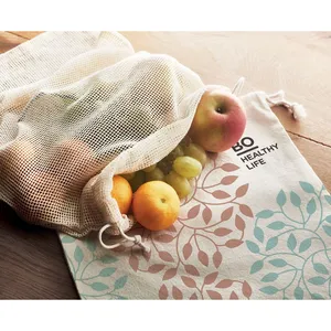 VEGGIE Reusable Cotton <b>Net</b> Clothes <b>Bag</b> Eco-Friendly Ecological Gadgets - Product Image 2