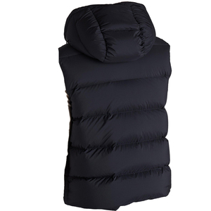 Gilet sans manches à capuche personnalisé pour homme, noir, léger, rembourré, thermique, veste chauffante - Product Image 4