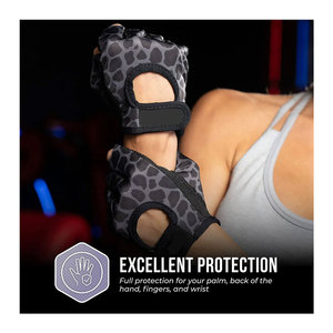 Wholesale Custom Workout Training Body Building Fitness Gloves <b>Light</b> Weight Lifting Half <b>Finger</b> Gloves - Product Image 4