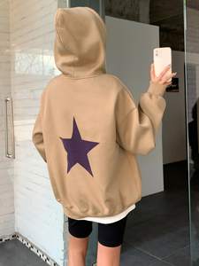 Sudadera con capucha de gran tamaño estampada Puff para mujer Sudadera con capucha estampada con Personalización completa para mujer - Product Image 5