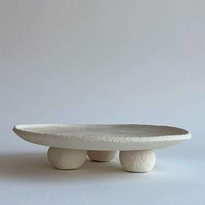 Plateau de service en céramique fabriqué à la main durable idéal pour un usage quotidien et des occasions spéciales avec style - Product Image 1