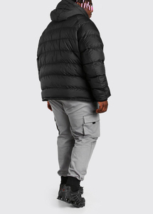 Chaqueta de Invierno Acolchada para Hombre al por Mayor, Color Sólido, Logotipo Personalizado, Cierre de Cremallera, Cuello Alto, Logotipo Frontal, Talla Personalizada - Product Image 2