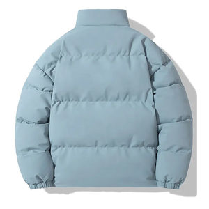 Custom Designed Men Winter Jacket <b>Stylish</b> Puffer Bubble Coat with Stand Collar Canvas Fabric Price Fashionable Winter <b>Jumper</b> - Product Image 6