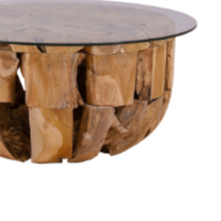 Tables basses exotiques de luxe en racine de teck solides avec un design antique pour la décoration de meubles d'extérieur et les meubles de maison