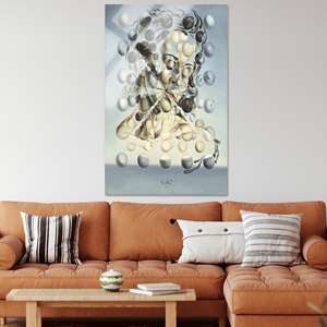 Design graphique surréaliste : Décoration sur toile imprimée d'art abstrait de Dalí, Verre rectangulaire - Product Image 1