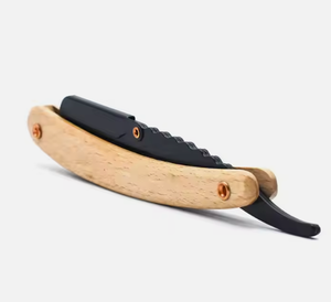 Maquinilla de afeitar para Barba alemana de acero inoxidable para hombre con mango de madera - Product Image 5