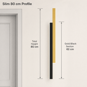 Modern 30W Acrylic LED <b>Wall</b> <b>Light</b> 80CM Linear CCT Selectable Indoor Gold Black For Living Room Bedroom Stairwell - Product Image 3
