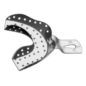 Plateau d'empreintes dentaires professionnel de haute qualité Seaux d'empreintes réflexes anti-bâillon Assiettes et plats à motif ovale - Product Image 4