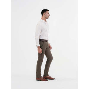 PALLAS MC2083 กางเกงชิโนผ้าฝ้ายทวิลล์ลายเรียบลำลองเอวกลาง - Product Image 3