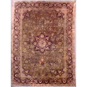 Tapis indien noué à la main, unique en son genre, 7'8 x 10'4'' - Product Image 1