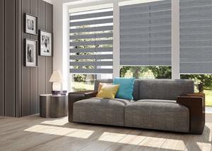 Zebra Blinds Day and Night Light Control Blackout Roller Shades <b>by</b> Window Blind Turkish Manufacturer Includes <b>Curtains</b> - Product Image 4