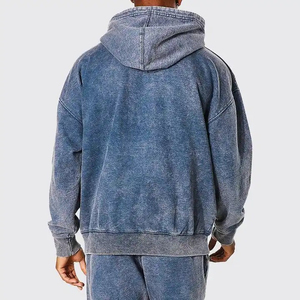 Sweats à capuche OEM sur mesure les plus vendus Sweats à capuche délavés à l'acide pour hommes de haute qualité avec des couleurs personnalisées, taille et logo Sweats à capuche - Product Image 3