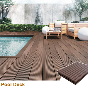 Plancher imperméable de qualité supérieure 100% - <span class=keywords><strong>Bois</strong></span> d'Ipé du Brésil - Revêtement de terrasse en composite plastique ignifuge - Revêtement de terrasse creux en composite - Carrelage extérieur en composite - Product Image 1