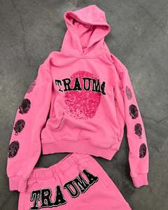 Ensemble de sweat à capuche respirant pour hommes ensemble de deux pièces tricoté fournisseur OEM survêtement personnalisé vêtements de sport de jogging - Product Image 2