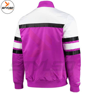 Custom Satin Varsity <b>Jacket</b> Custom Made Satin Varsity <b>Jacket</b> Satin <b>Baseball</b> Varsity <b>Jacket</b> - Product Image 5