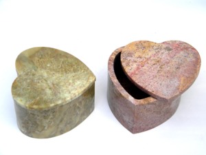 Caja de Joyería de Estilo Rústico para Anillos, Diseño Nuevo, de Piedra Blanca, Geométrica, Hexagonal, Esmaltada - Product Image 5