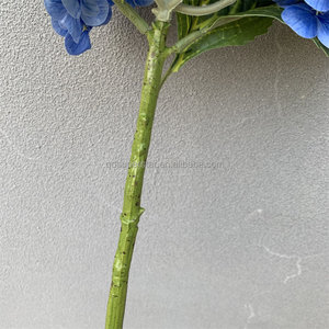 Fleur artificielle d'hortensia de haute qualité <span class=keywords><strong>A</strong></span>-469, bleue, toucher réaliste, latex, tige d'hortensia, grosse tête, pour décoration de mariage - Product Image 5
