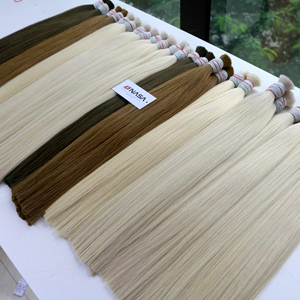 Prix de gros Extensions de cheveux en vrac Soyeux et sans perte Double noyade 100 grammes Couleurs foncées 30 pouces - Product Image 1