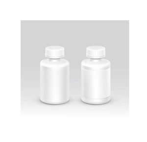 White Plastic Medicine Bottle <b>Box</b> Different Sizes 2 Pieces Storage Container Crafts With Lid - Product Image 6