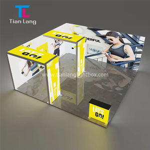 TianLang 20*20 Ft/6*6 m Boîte à lumière double face Présentoir en forme de L avec support d'exposition à deux arches - Product Image 6