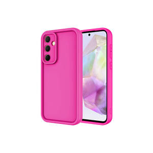 Coque en silicone TYGO motif ananas pour Samsung Galaxy A55, étui premium anti-traces de doigts avec protection de l'appareil photo - Noir - Product Image 2