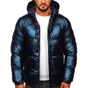 OEM Venta al por mayor de los tiradores calientes chaqueta acolchada con capucha chaqueta acolchada reflectante chaquetas de invierno para hombres - Product Image 1