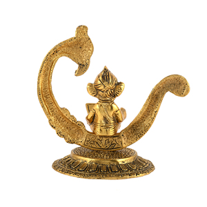 <b>Smart</b> Fashion <b>Deal</b> Gold-Plated Metal Ganesh Ji Tableware Welded Traditional Modern Design Home Decoration Wedding Decoration - Product Image 3